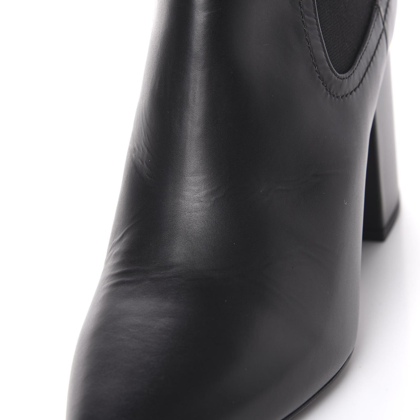 Calfskin Rockstud Chelsea 85mm Ankle Boots 39.5 Black