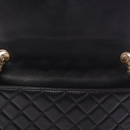 Chanel Lambskin Quilted Medium Westminster Pearl Flap Black 10 of 11