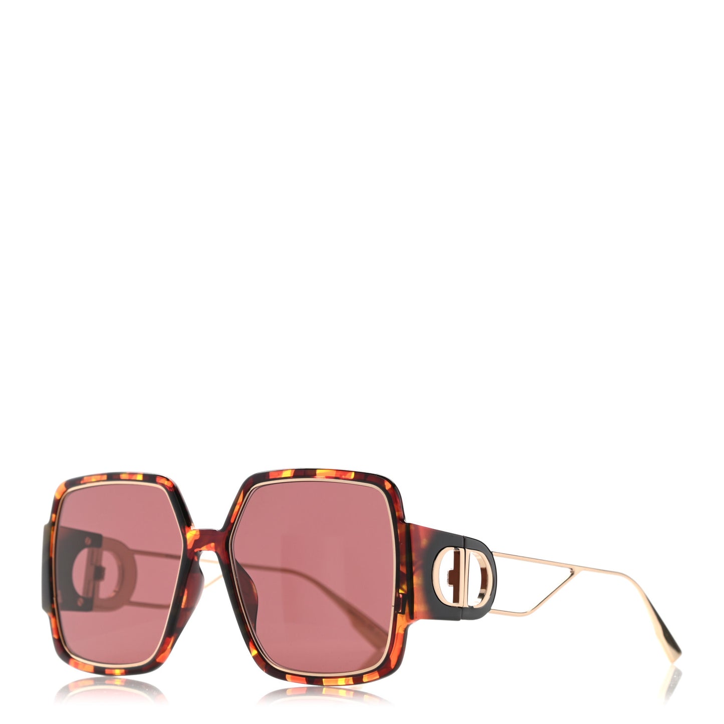 Acetate Square 30 Montaigne 2 Sunglasses Tortoise