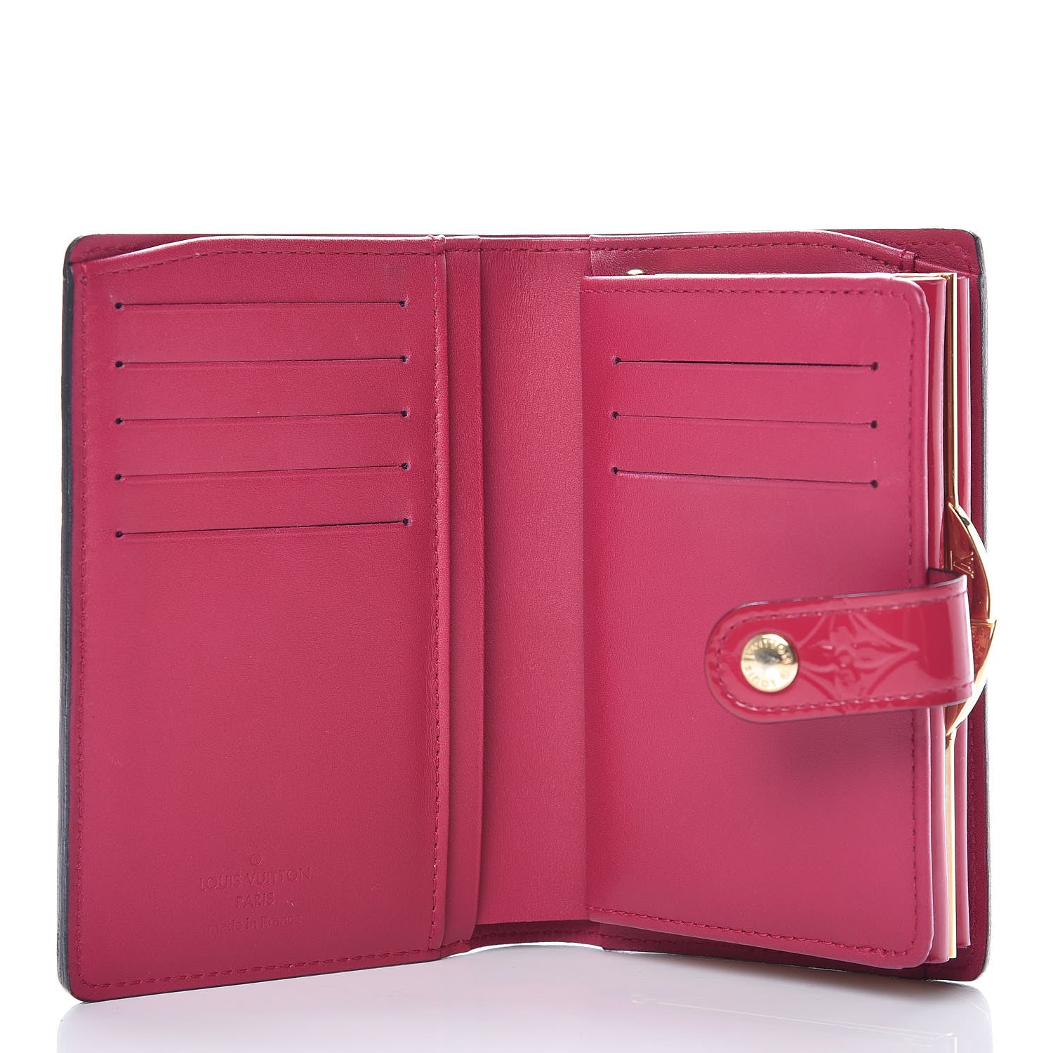 Louis Vuitton Vernis French Purse Wallet Rose Indien 5 of 8