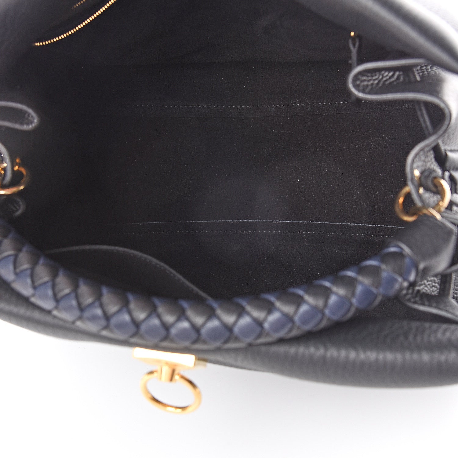 Mulberry Heavy Grain Iris Tote Midnight Black 4 of 8