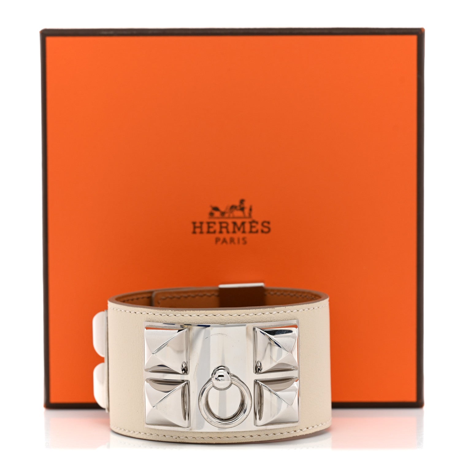 Hermes Swift Collier de Chien CDC Bracelet S Beton 6 of 6
