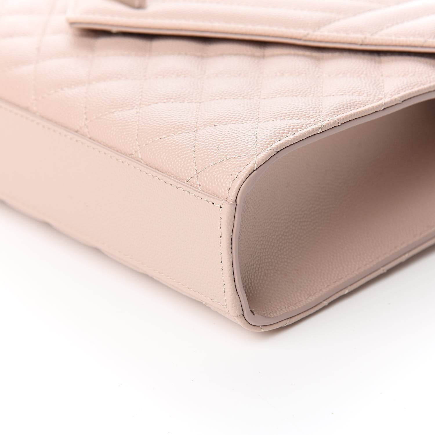 Saint Laurent Grain De Poudre Textured Mixed Matelasse Medium Triquilt Monogram Satchel Marble Pink 8 of 10