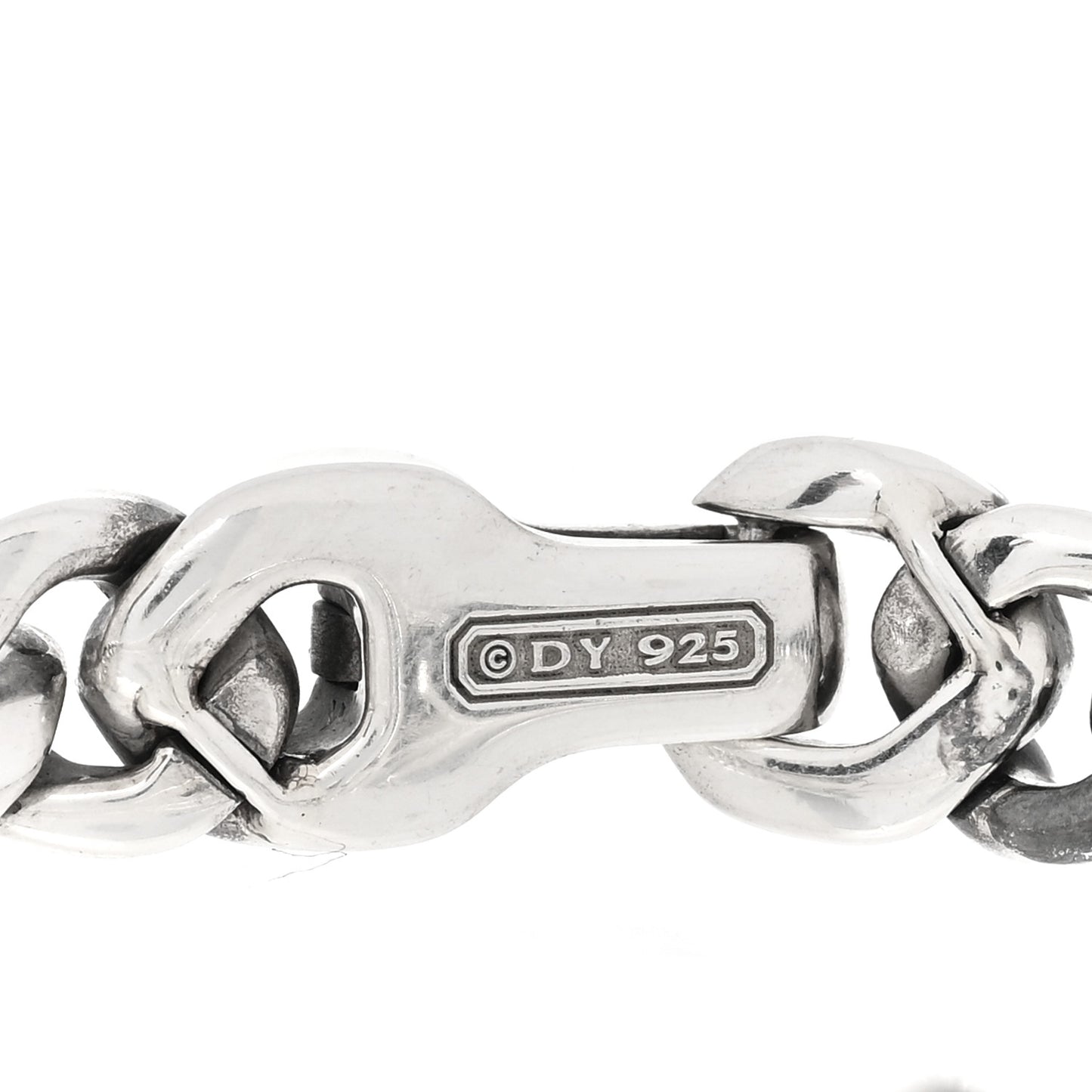 Sterling Silver Micro Curb Chain ID Bracelet
