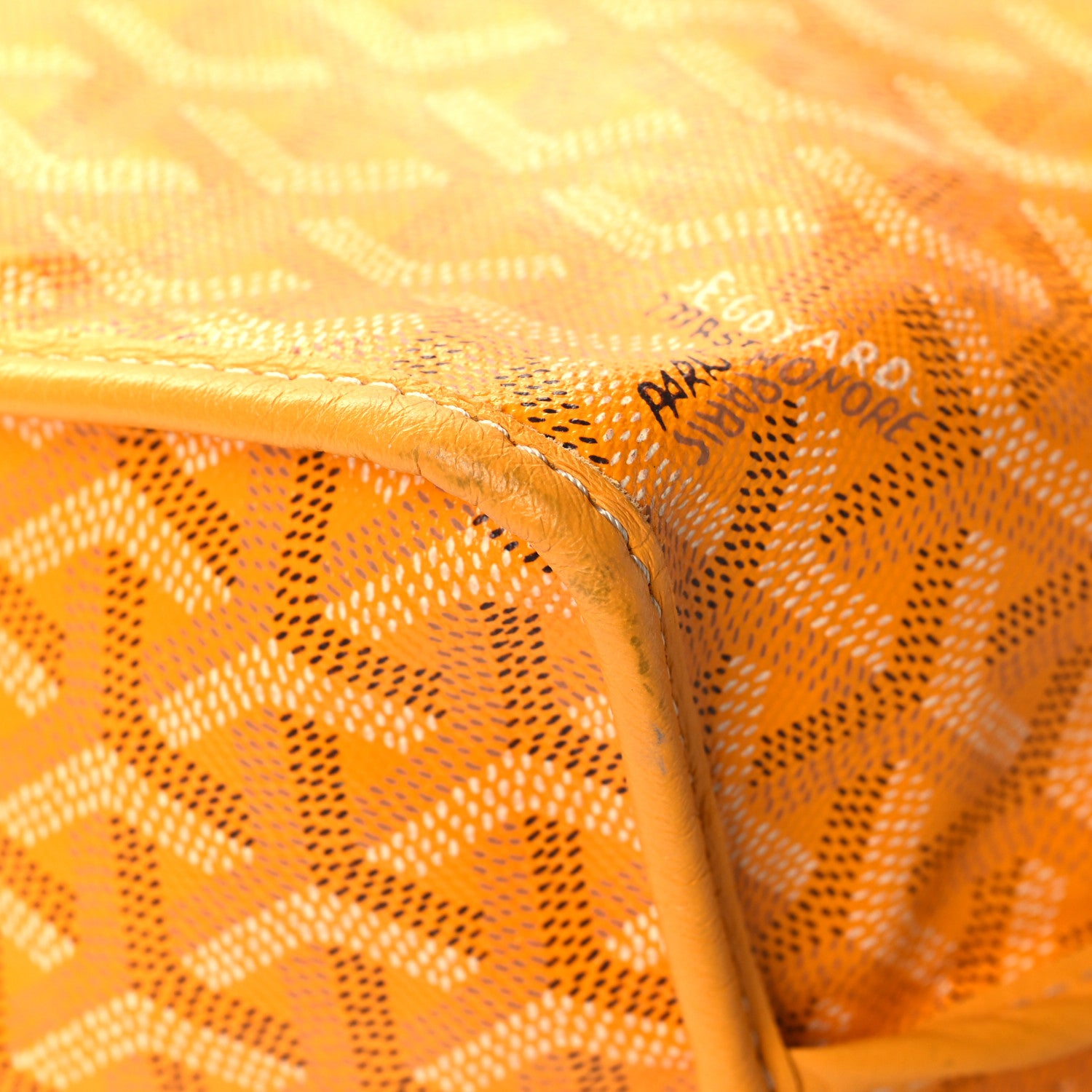 Goyard Goyardine Embroidered Cactus Reversible Anjou PM Yellow 18 of 18