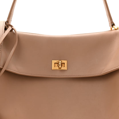 Balenciaga Smooth Calfskin Medium Rodeo Top Handle Handbag Latte 8 of 12