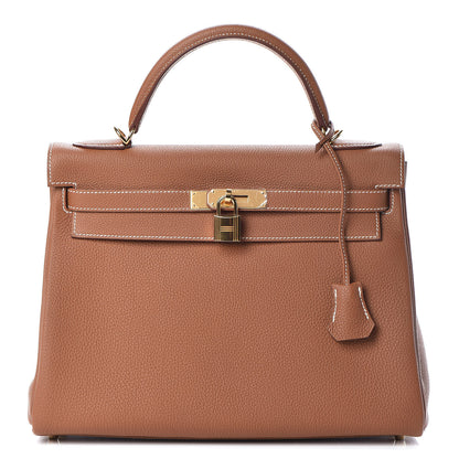 Hermes Togo Kelly Retourne 32 Gold 1 of 38