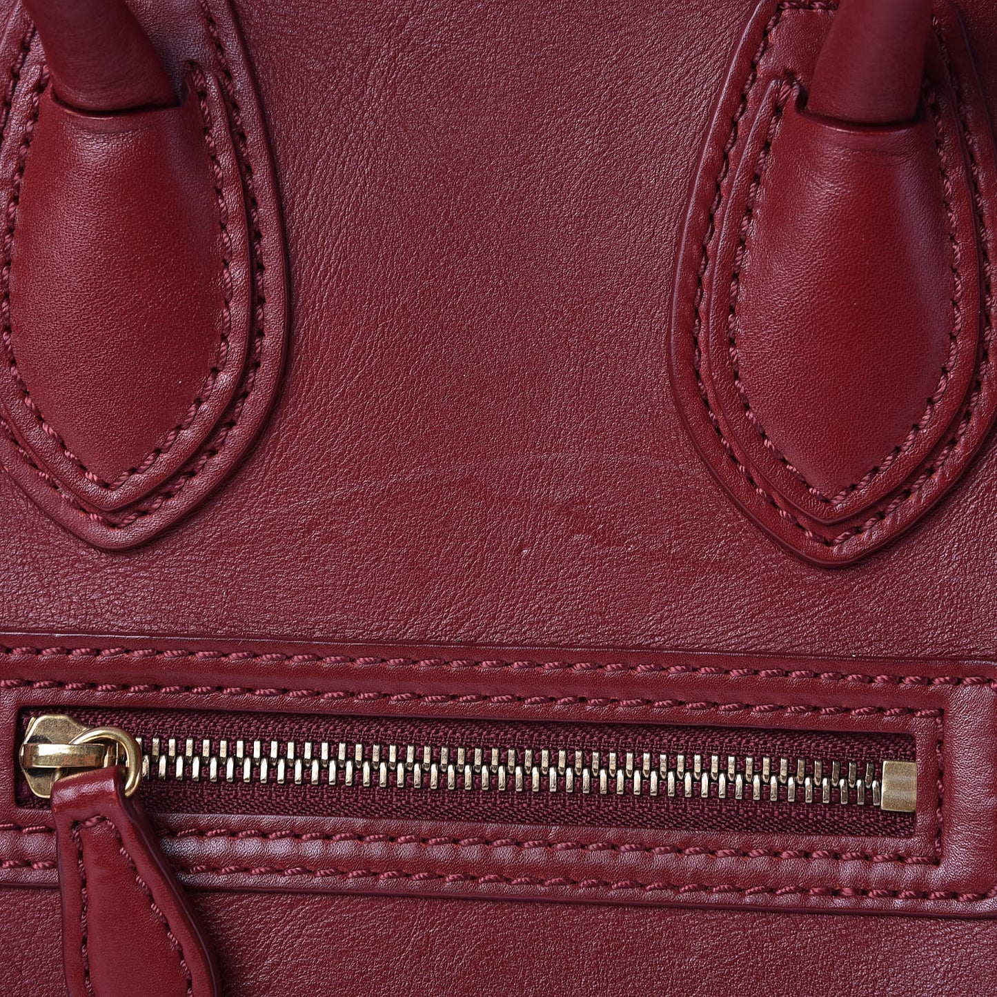Smooth Calfskin Micro Luggage Rust