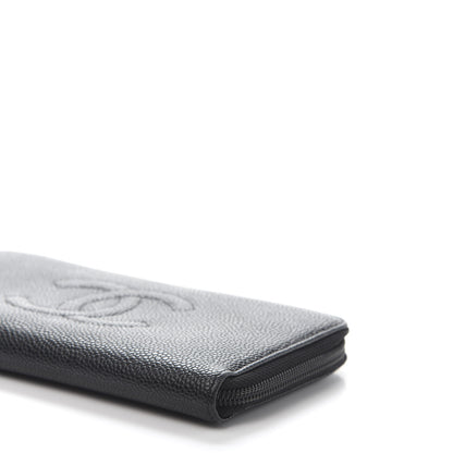 Chanel Caviar Large Timeless CC Zip Around Wallet Black 7 of 10