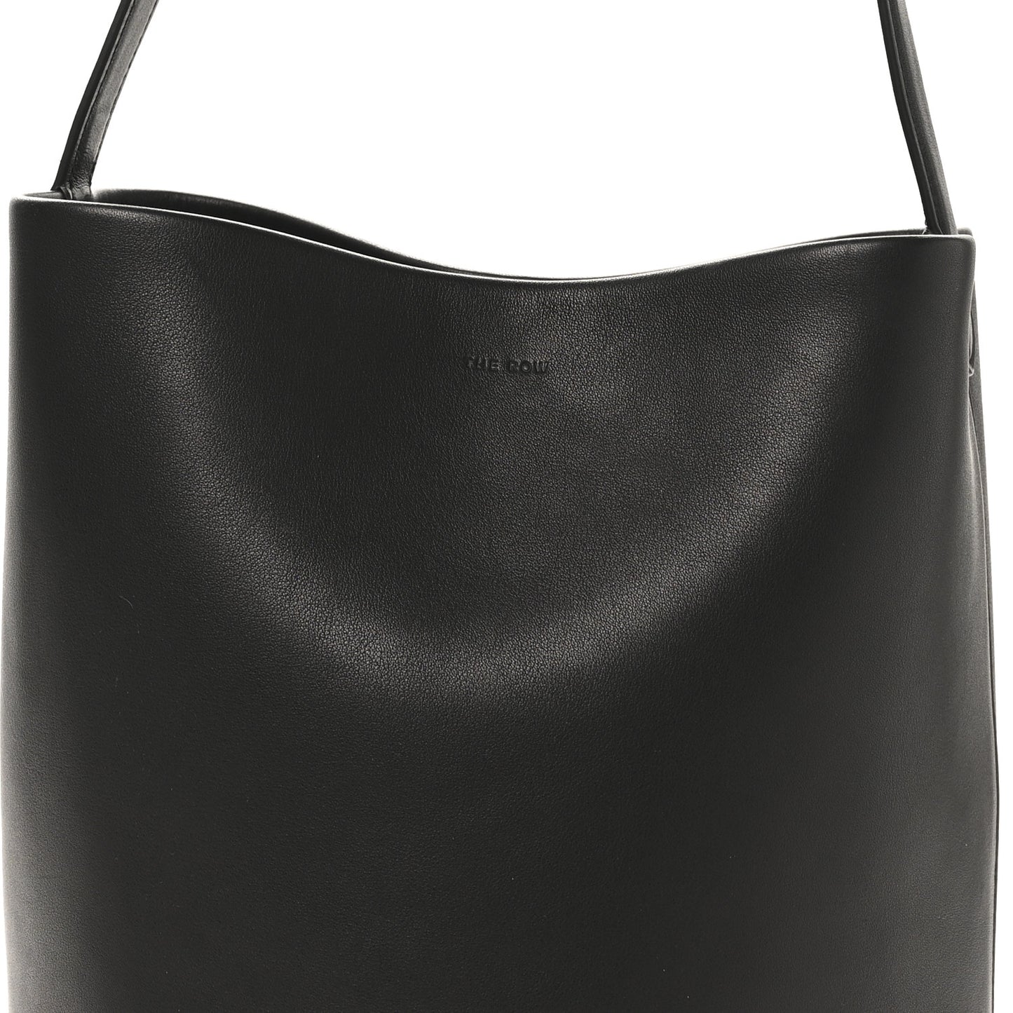 Polished Saddle Calfskin Medium N/S Park Tote Black