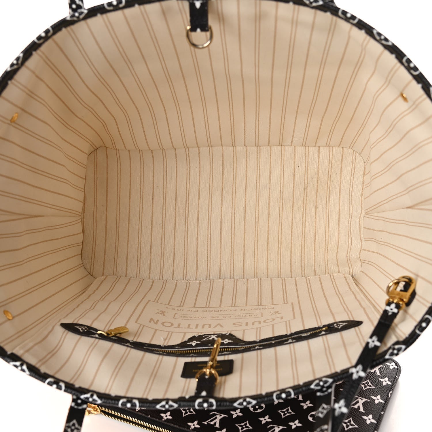 Louis Vuitton Monogram Giant Jungle Neverfull MM Ivory 6 of 12