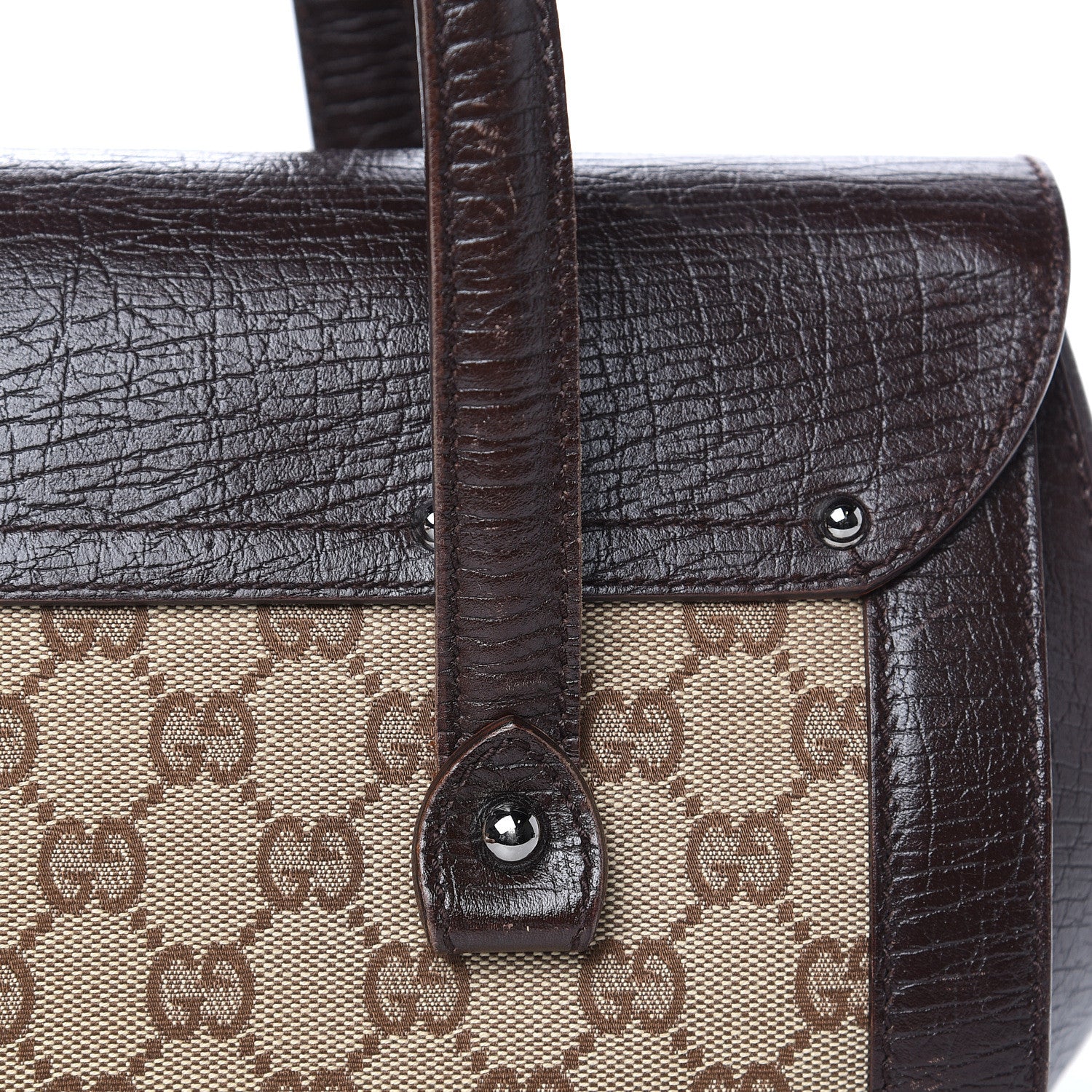 Gucci Monogram Bamboo Bullet Bag Dark Brown 11 of 15