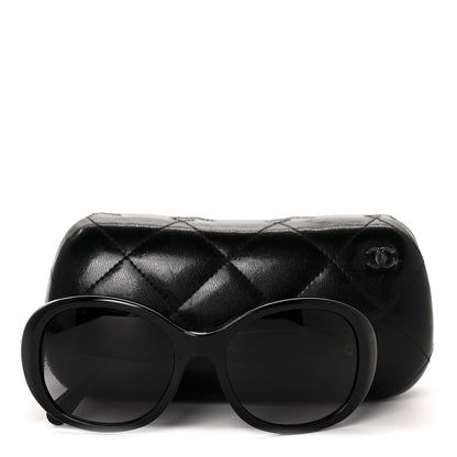 Chanel Acetate CC Turnlock Sunglasses 5235-Q Black Beige 7 of 7