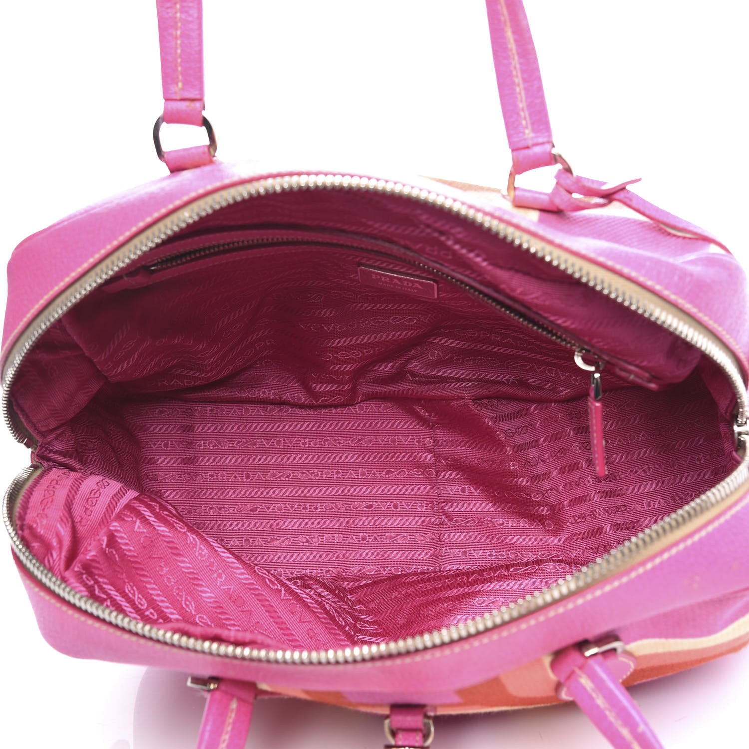 Prada Canvas Canapa St. Soho Bowler Bag Lacca 4 of 11