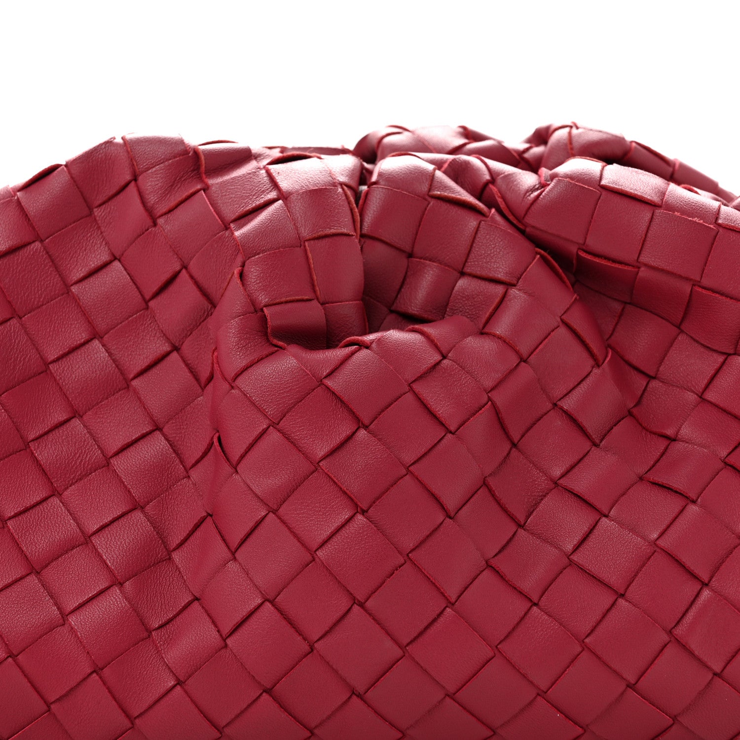 Bottega Veneta Nappa Maxi Intrecciato The Pouch Oversized Clutch Amaranto 8 of 11