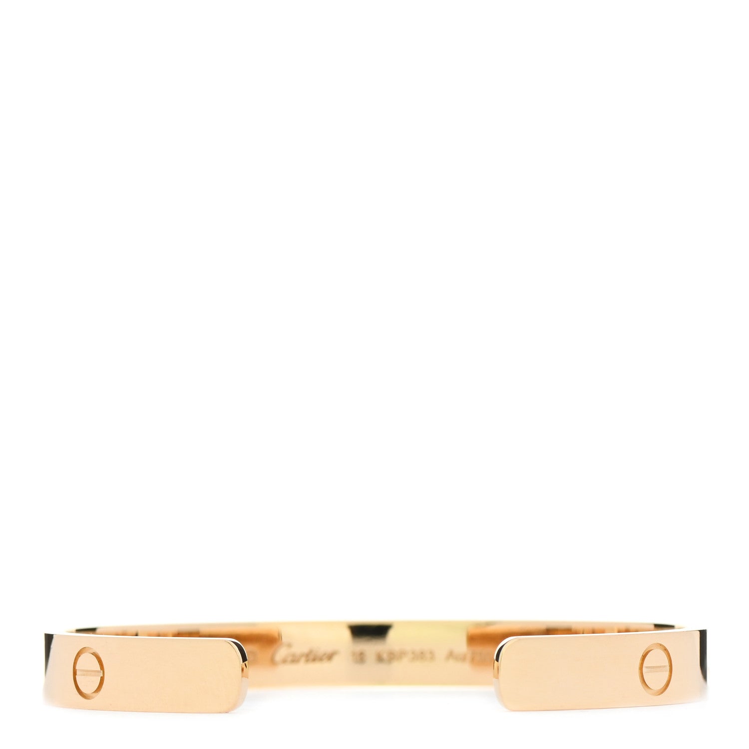 Cartier 18K Yellow Gold LOVE Cuff Bracelet 16 2 of 4