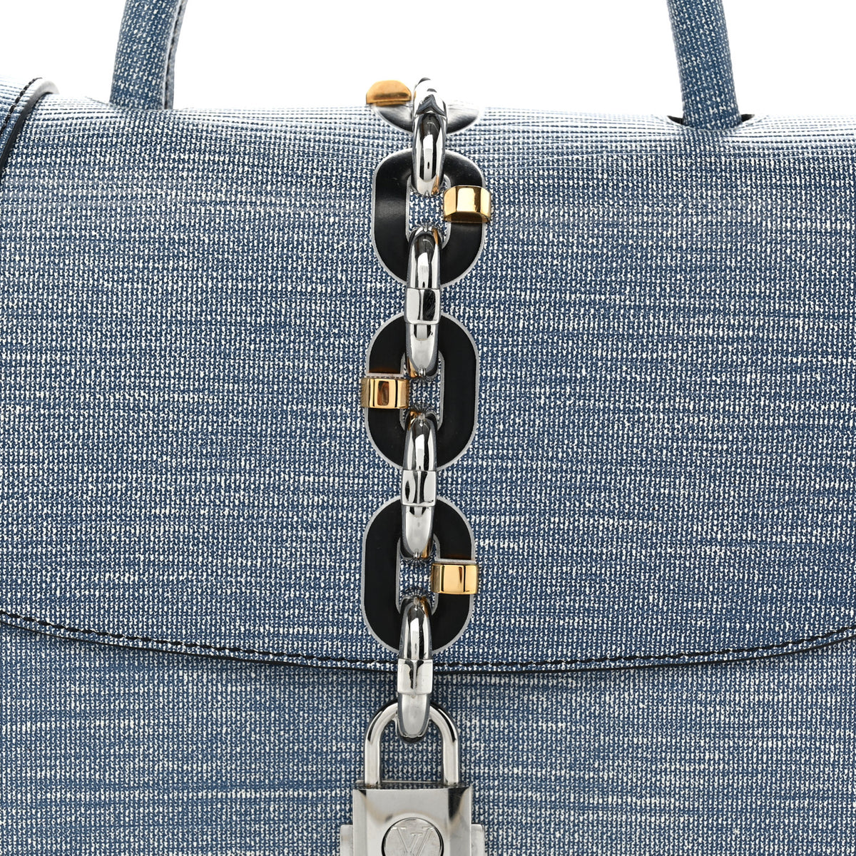Louis Vuitton Epi Chain It Bag PM Blue Jean 7 of 9