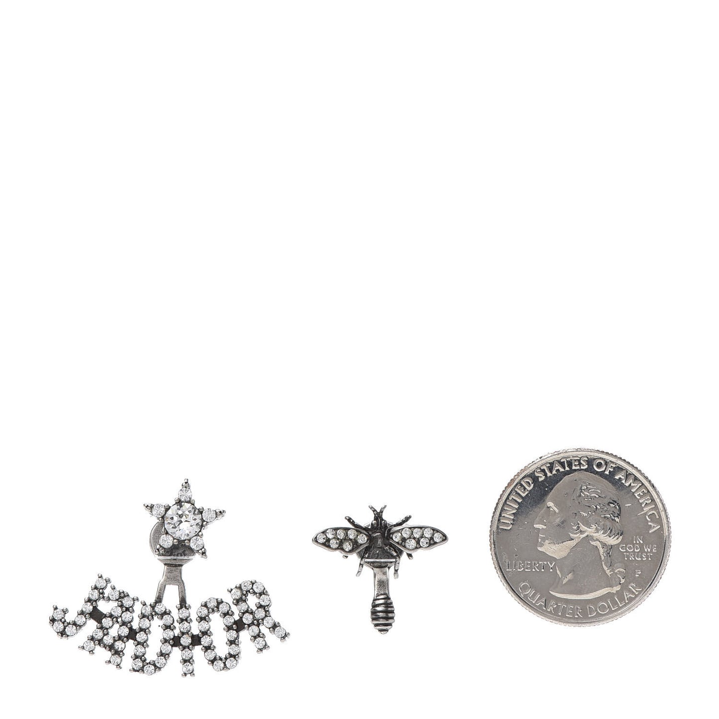 Palladium Crystal J'adior Earrings