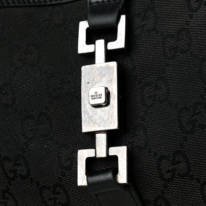 Gucci Monogram Small Jackie O Hobo Black 6 of 33