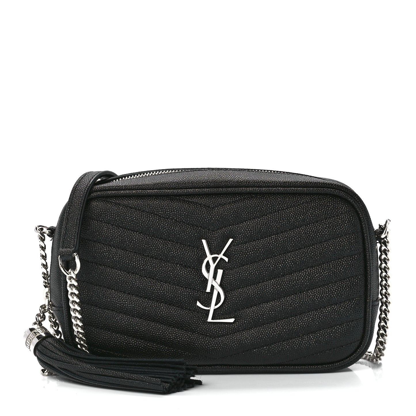 Grain De Poudre Matelasse Monogram Mini Lou Camera Bag Black