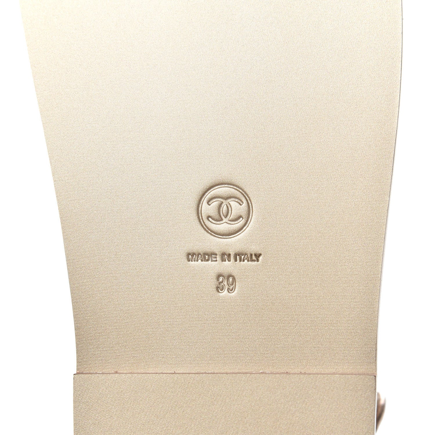 Chanel Iridescent Lambskin Quilted Velcro Dad Sandals 39 Light Bronze 7 of 8