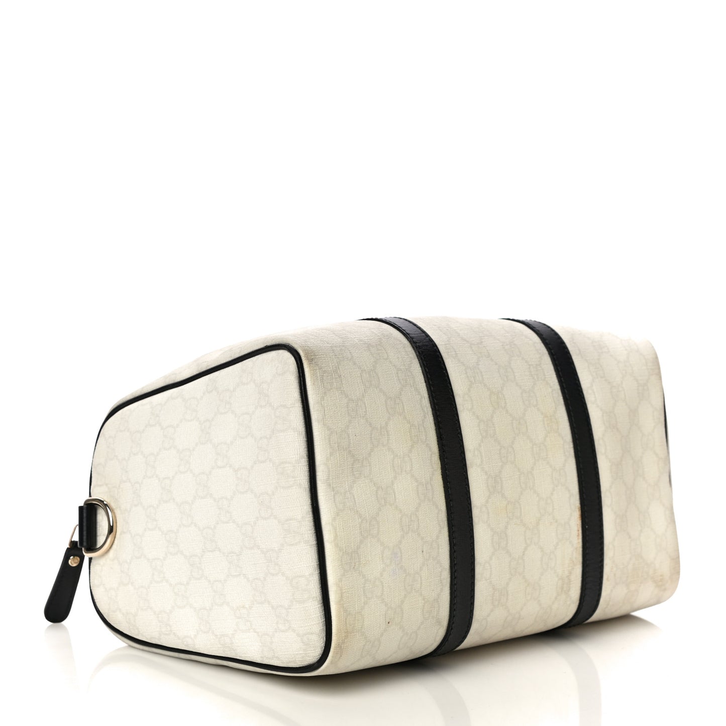 GG Plus Monogram Medium Joy Boston White Black