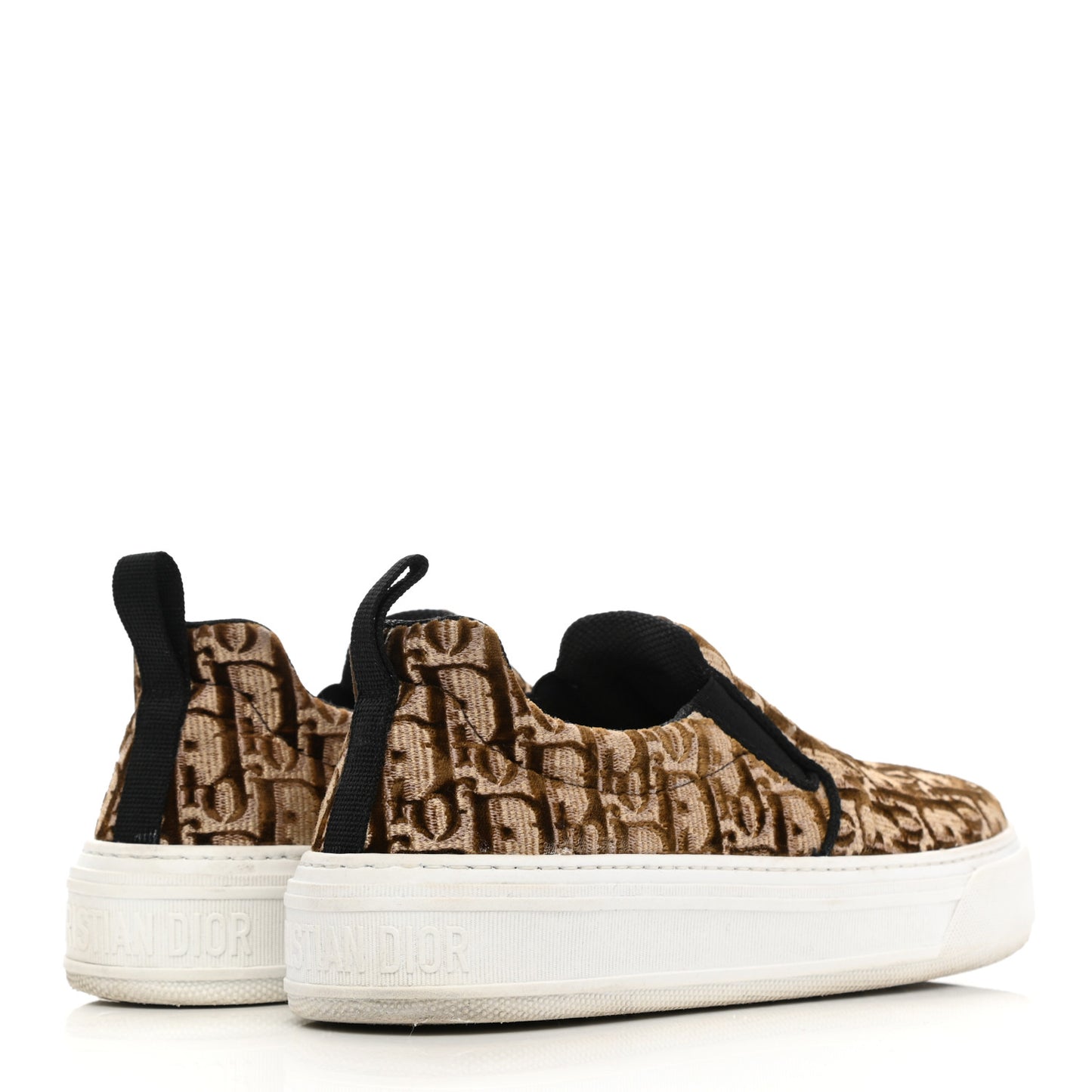 Velvet Oblique Womens Solar Slip On Sneakers 39 Bronze