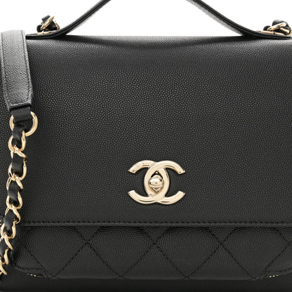 Chanel Caviar Quilted Medium Business Affinity Flap Black 8 of 10