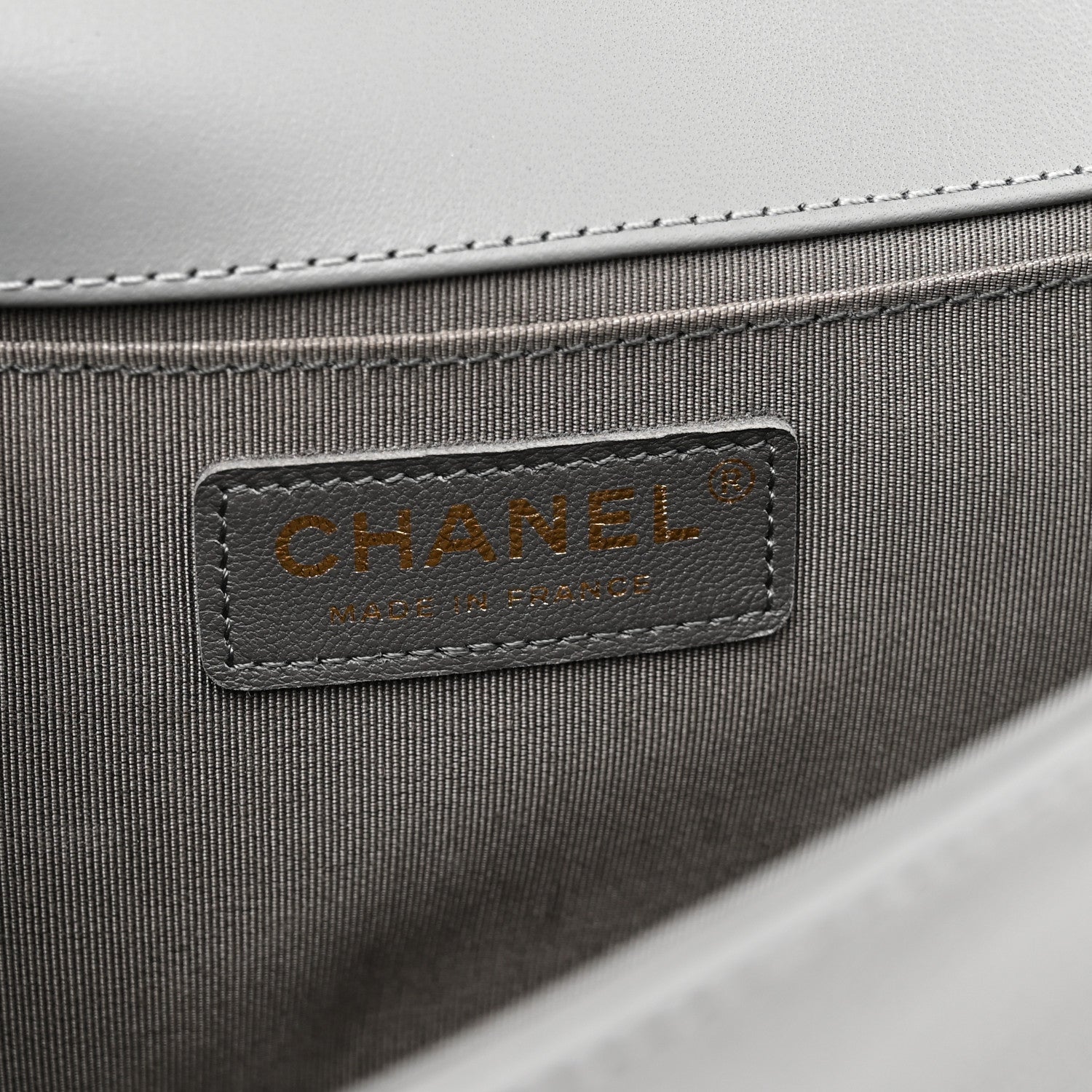 Chanel Lambskin Quilted Medium Boy Flap Grey 6 of 12