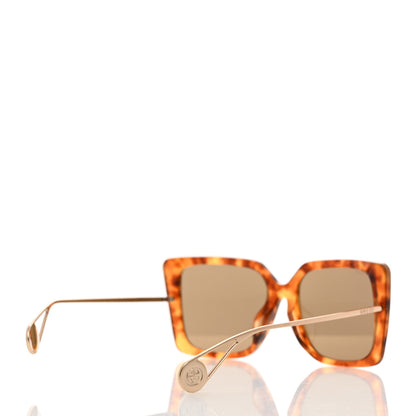 Gucci Acetate Oversize Square Frame GG0435S Sunglasses Havana 4 of 8
