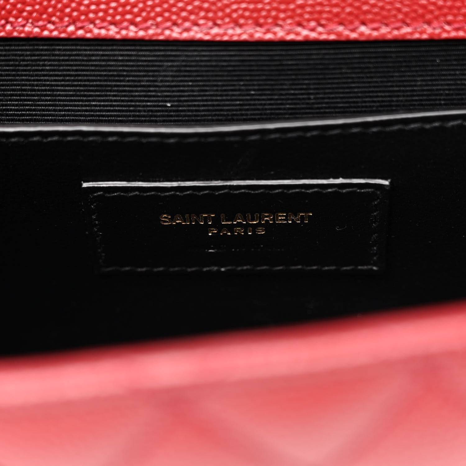 Saint Laurent Grain De Poudre Textured Mixed Matelasse Triquilt Medium Monogram Satchel Oxblood 7 of 13
