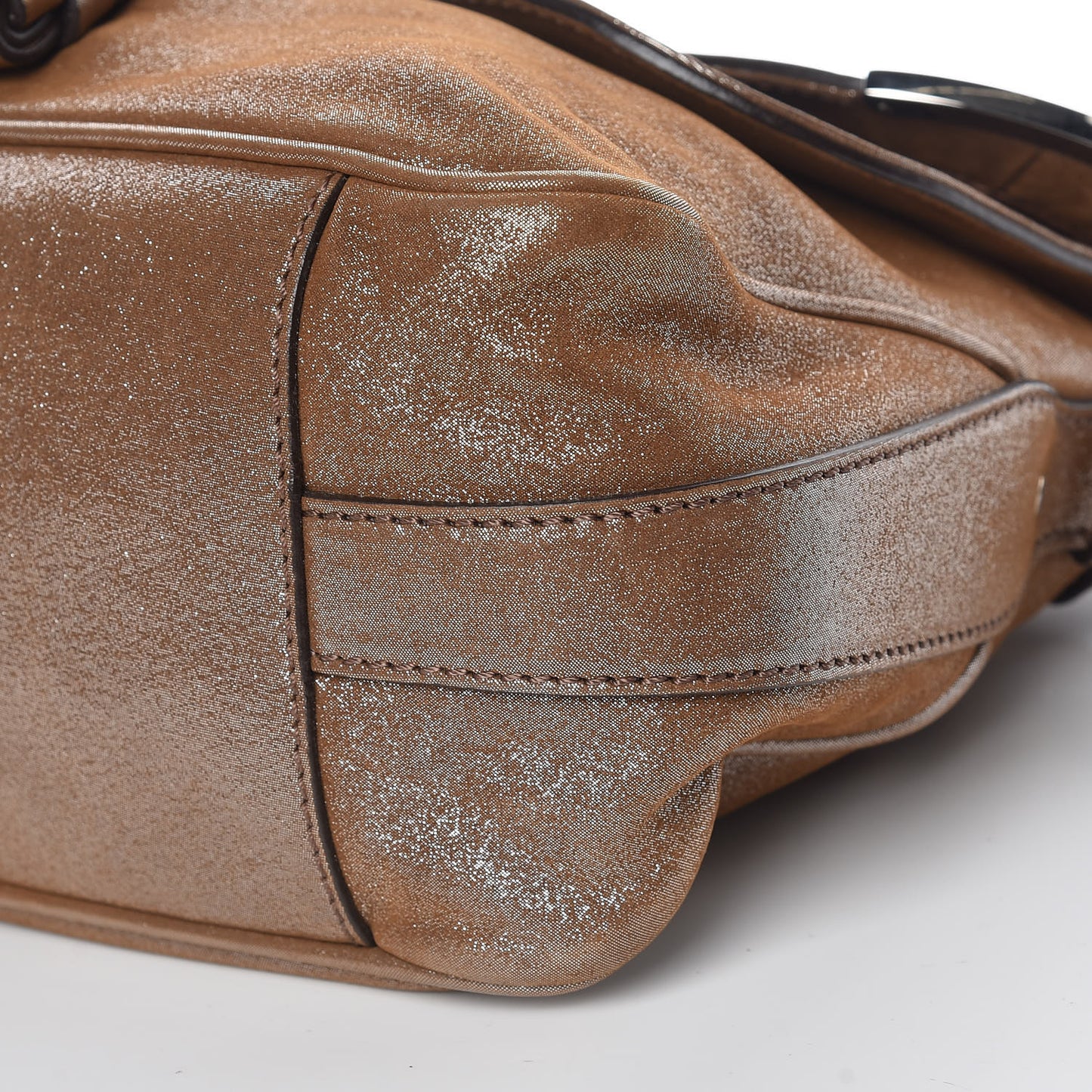 Metallic Calfskin Daydream Shoulder Bag Bronze