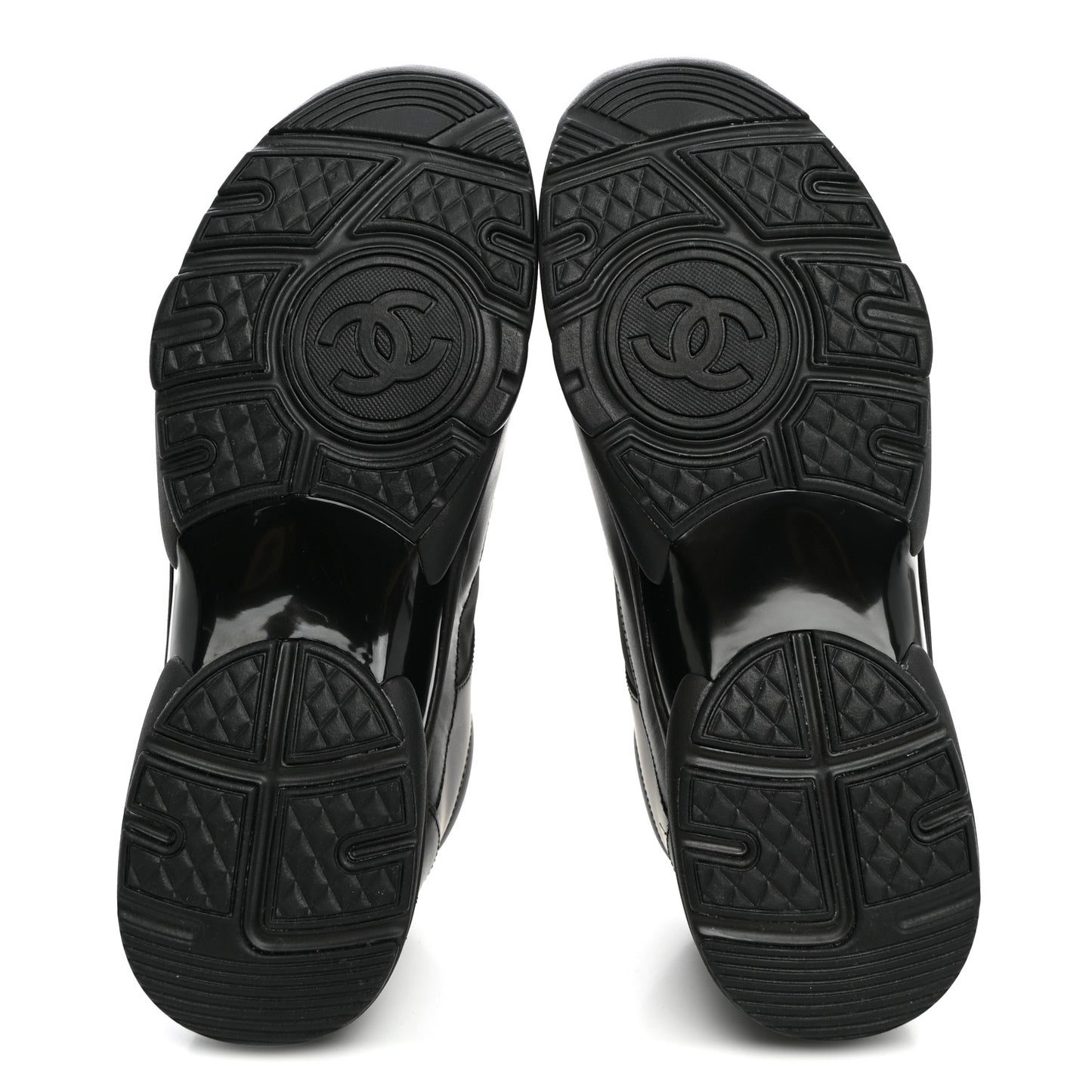 Calfskin Lambskin CC Uniform Sneakers Black 42 Black