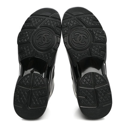 Chanel Calfskin Lambskin CC Uniform Sneakers Black 42 Black 6 of 9