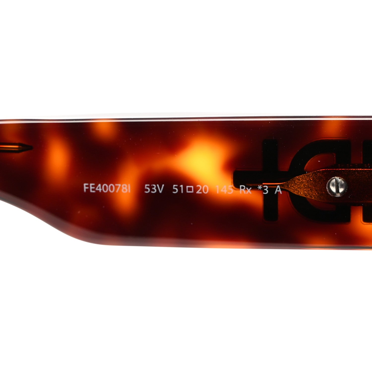 Fendi Acetate Fendigraphy Square Sunglasses FE40078I Tortoise Shell 5 of 7