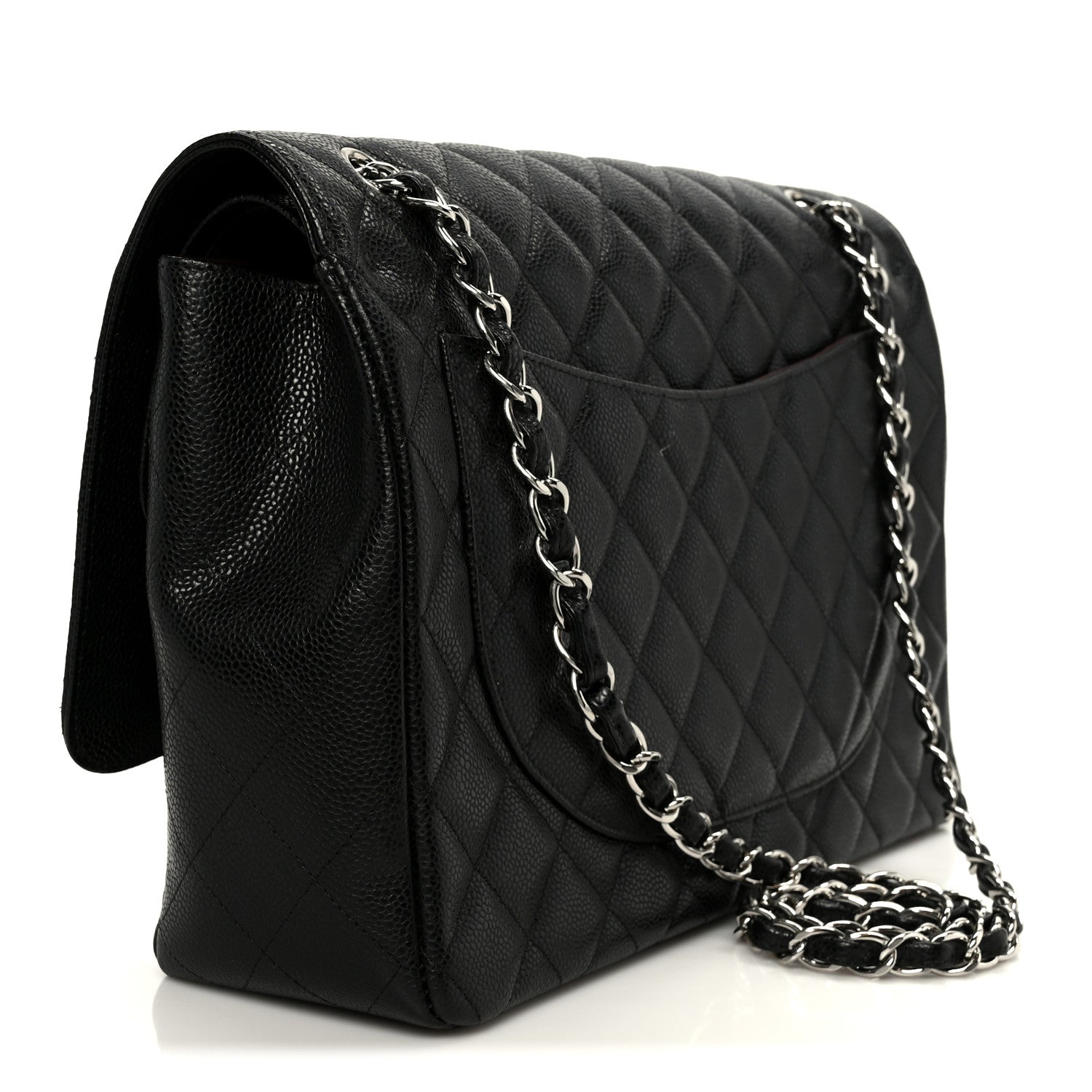 Chanel Caviar Quilted Maxi Double Flap Black 3 of 11