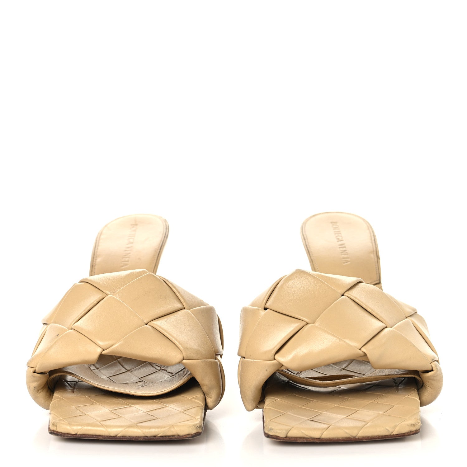 Bottega Veneta Nappa Maxi Intrecciato Lido Mule Sandals 39 Bandage