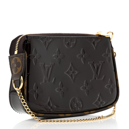 Louis Vuitton Vernis Monogram Mini Pochette Accessories Amarante 2 of 6