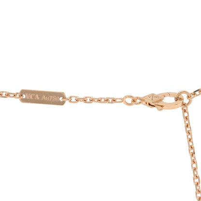 Van Cleef & Arpels 18K Rose Gold Gray Mother of Pearl Magic Alhambra Long Necklace 3 of 4