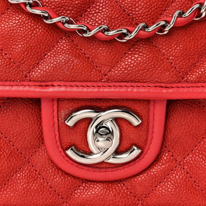 Chanel Caviar Quilted Medium French Riviera Flap Red 13 of 13
