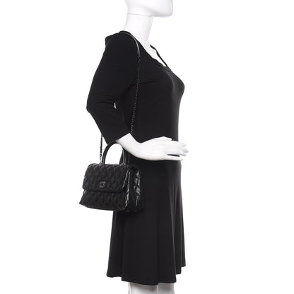 Chanel Iridescent Caviar Quilted Mini Coco Handle Flap So Black 2 of 13