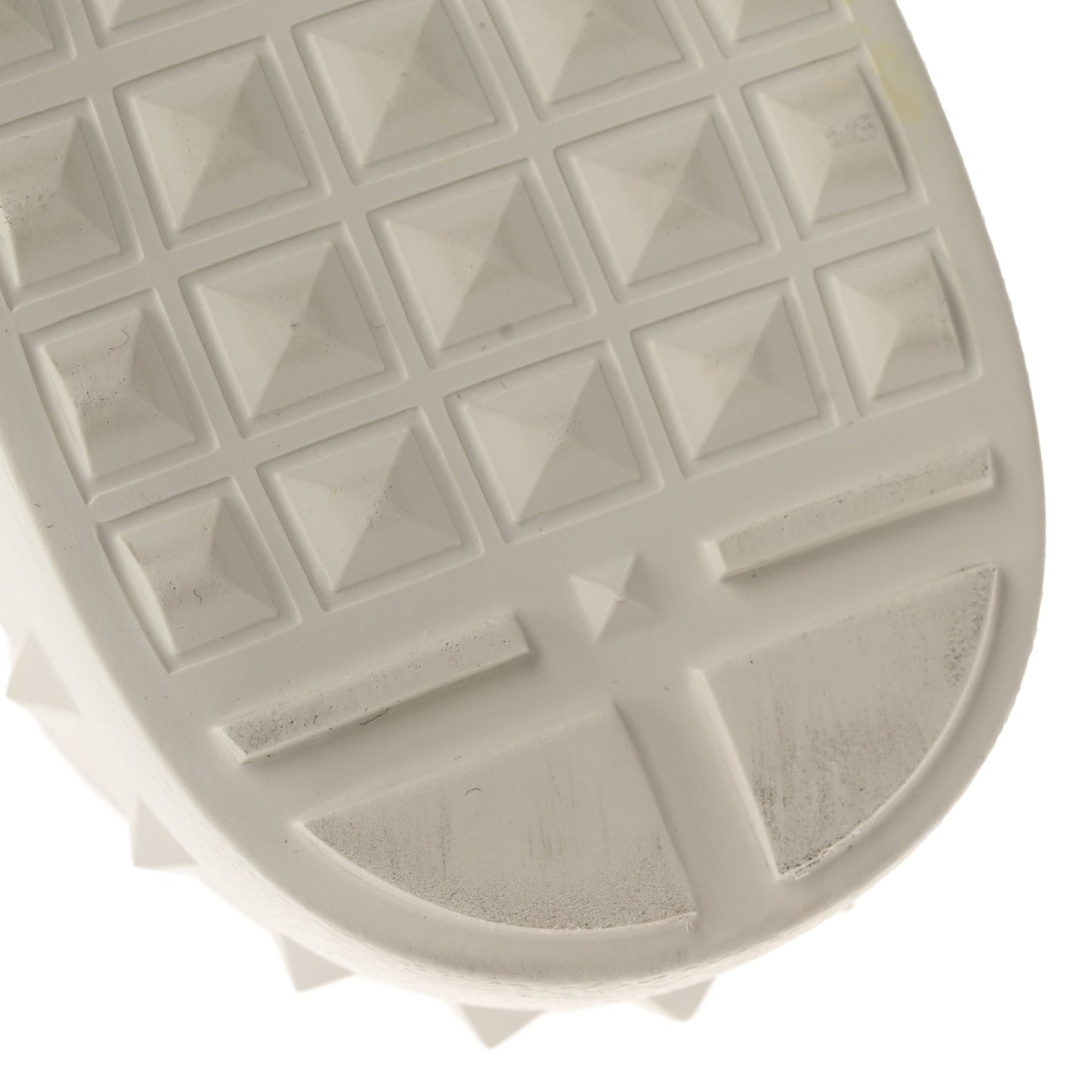 Calfskin Rockstud Untitled Open Sneakers 37 White