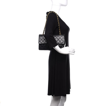 Chanel Lambskin Quilted Medium Double Flap Black 2 of 11