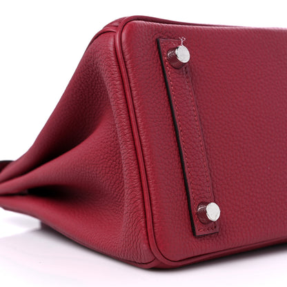 Hermes Togo Birkin 25 Rouge Grenat 8 of 10