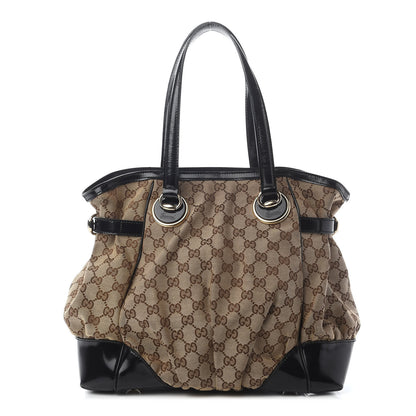 Gucci Monogram Full Moon Tote Black 1 of 10