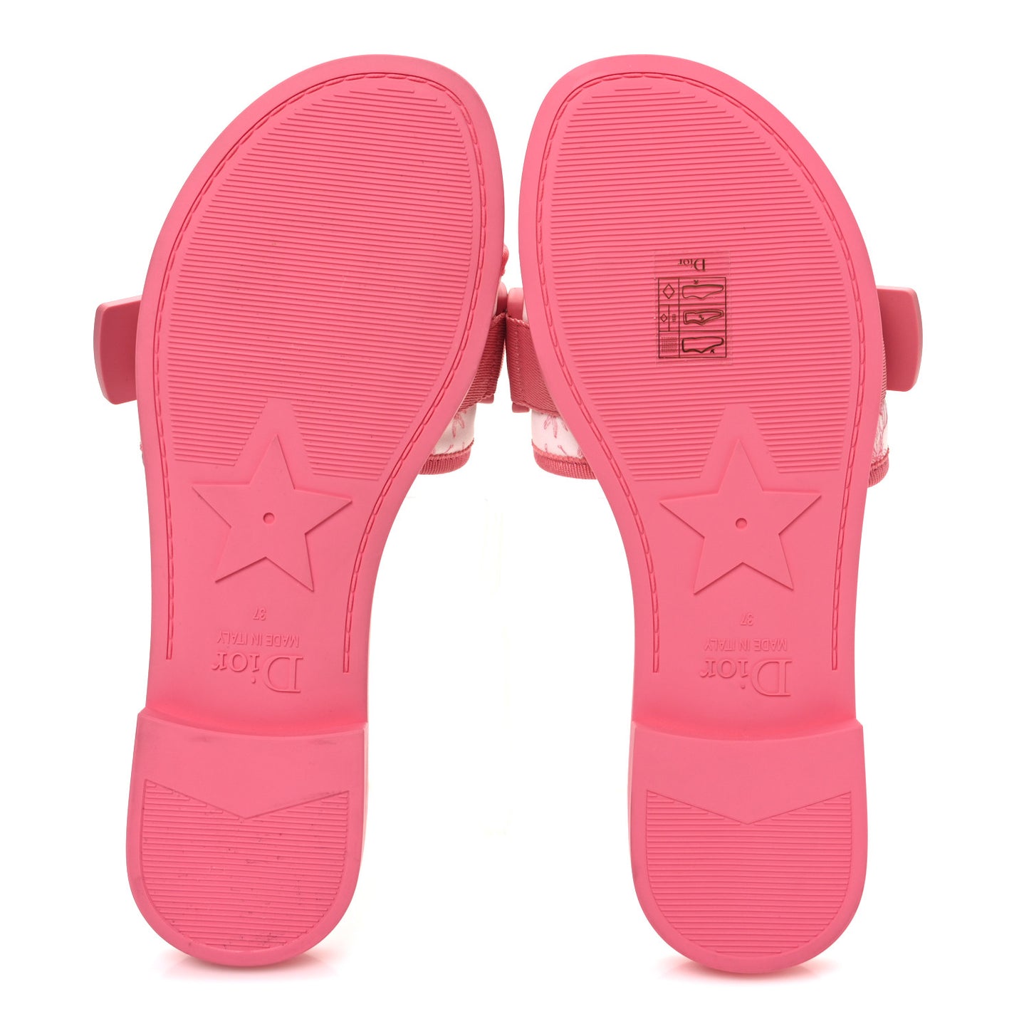 Nylon Dio(r)evolution Slide Sandals 37 Pink