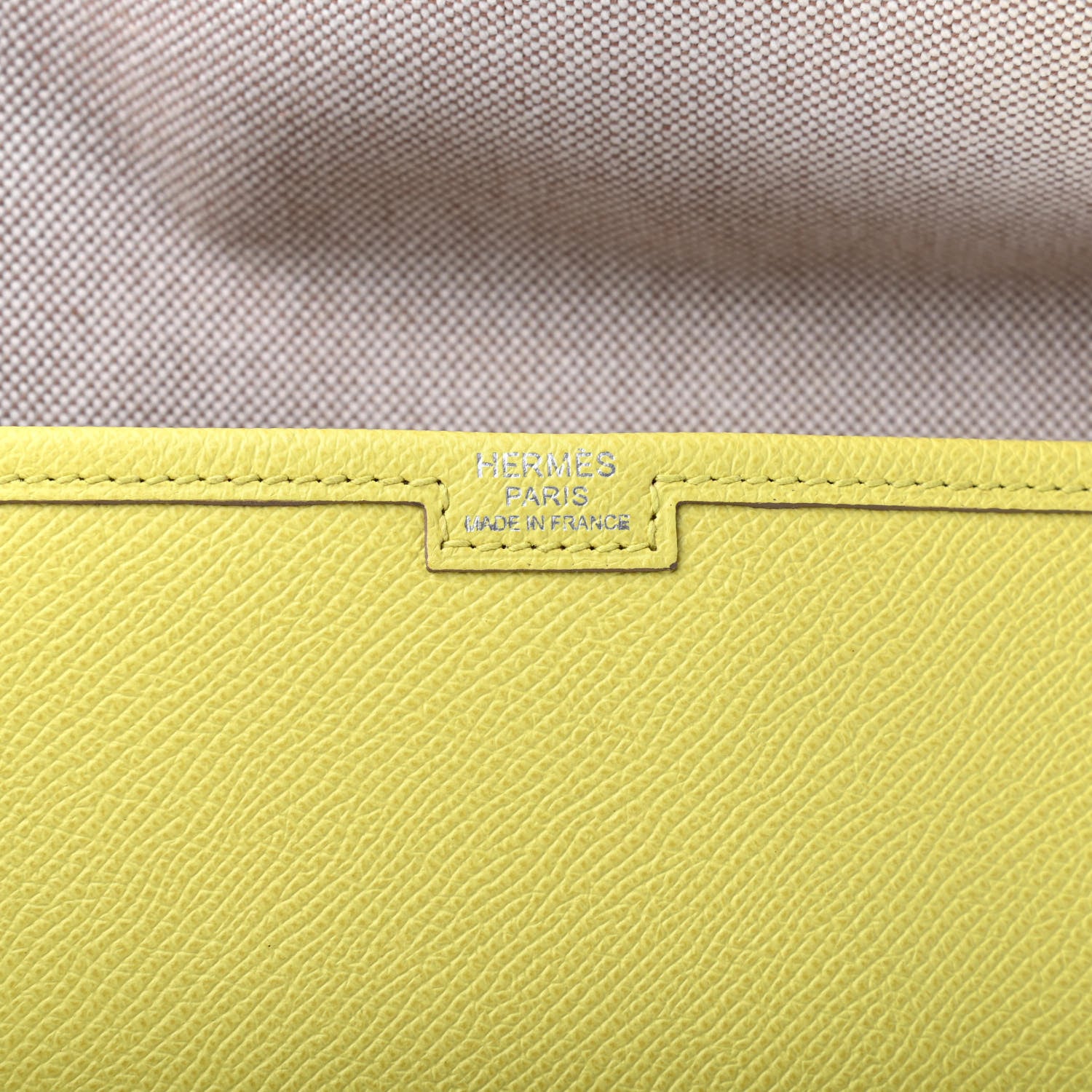 Hermes Epsom Jige 34 GM Clutch Soufre 5 of 7
