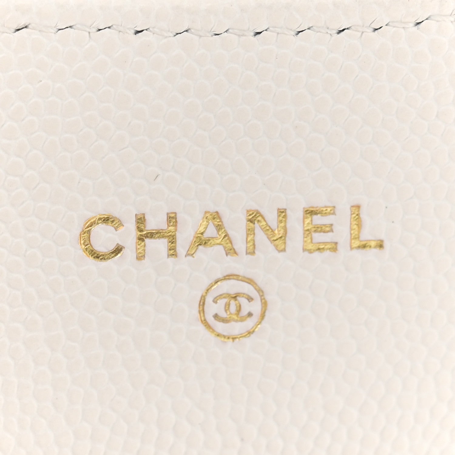 Chanel Caviar Quilted Flap Card Holder On Chain White 6 of 11