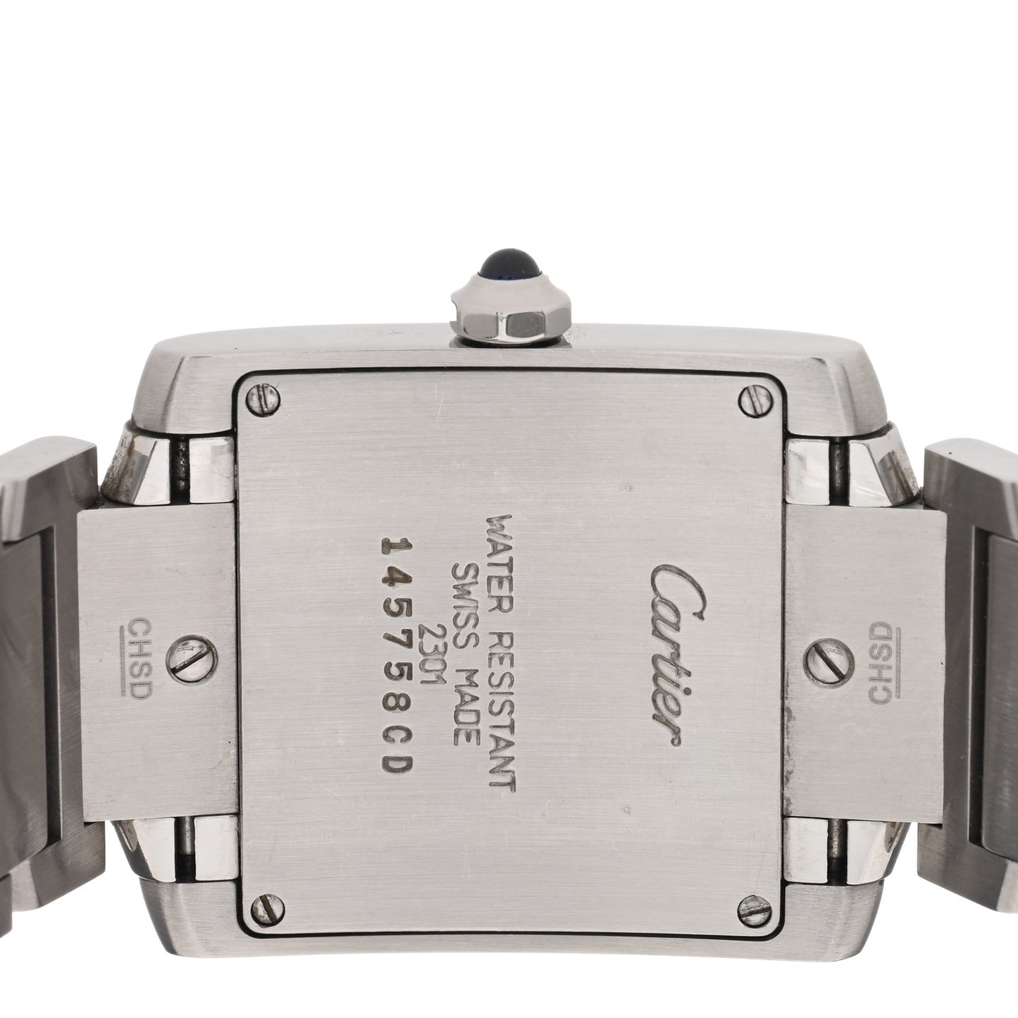 Stainless Steel 25mm Tank Francaise Quartz Watch