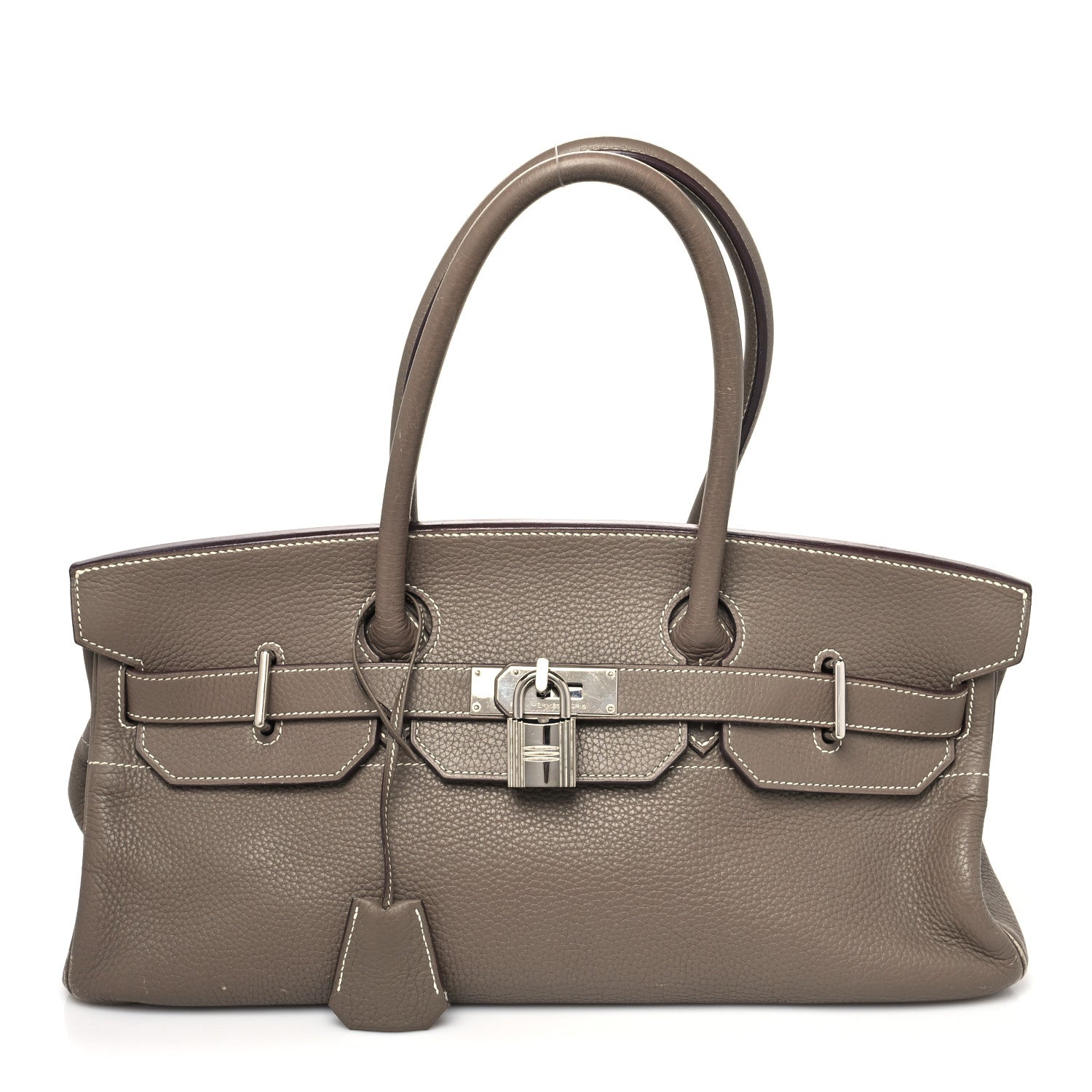 Hermes Taurillon Clemence JPG Birkin 42 Etoupe 1 of 20